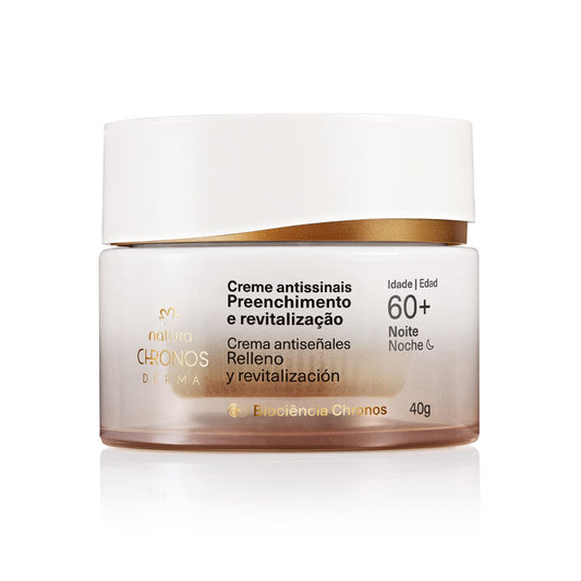 AR 033 - Natura Creme Antissinais Preenchimento e Revitalização 60+ Noite Chronos Derma