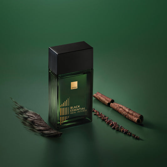 AR 042 - Avon Black Essential Real Deo Colônia