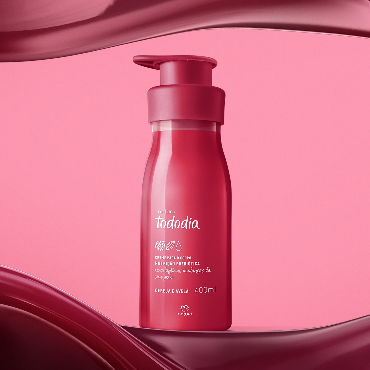 AR-017 Creme Desodorante Nutritivo para o Corpo Tododia Cereja e Avelã - NATURA