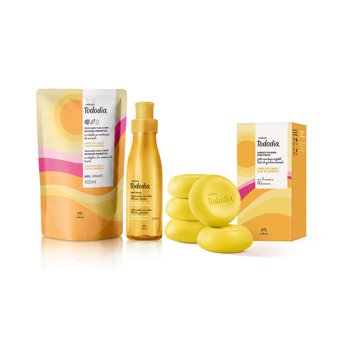 AR 072 - Natura Kit Tododia Limão Siciliano e Flor de Gardênia