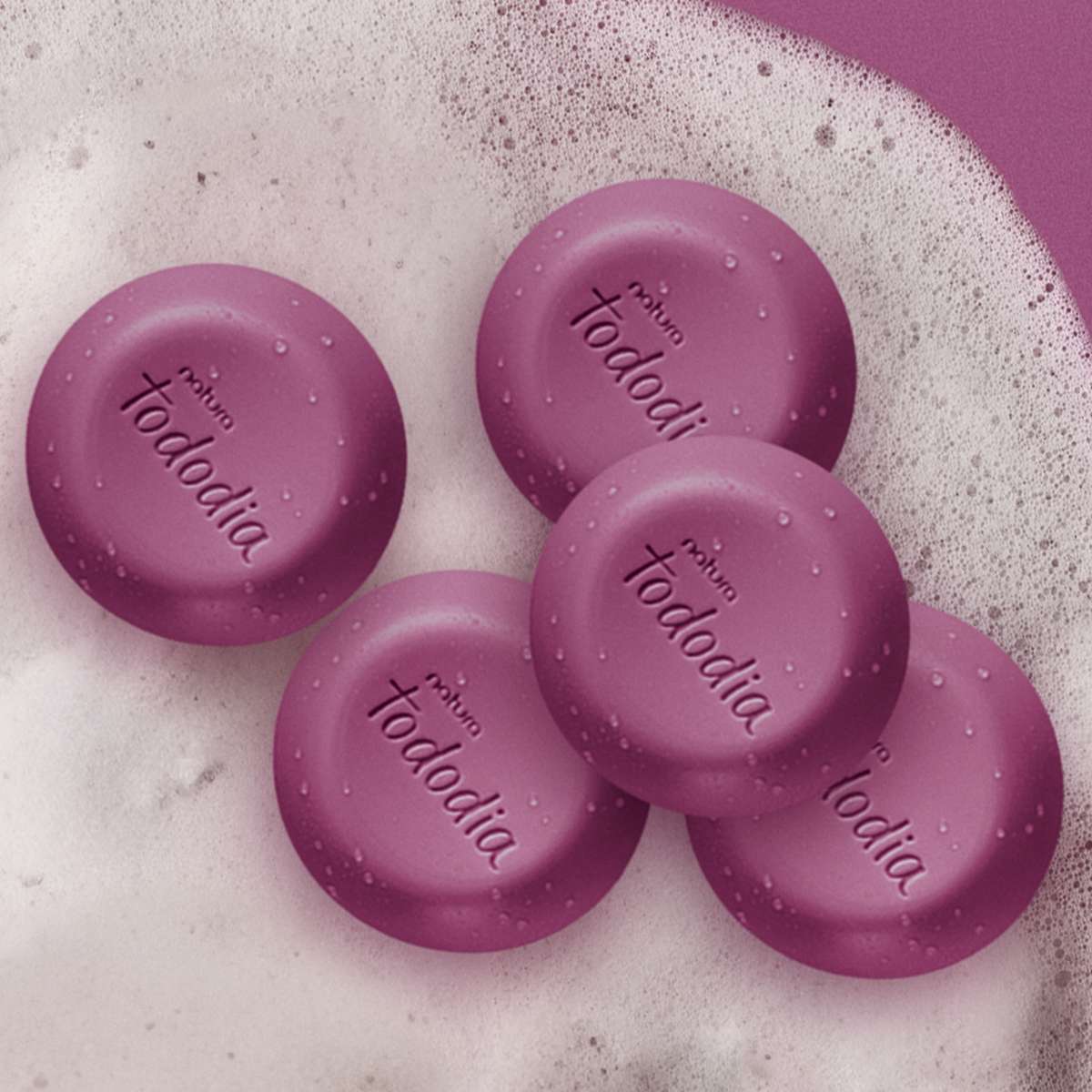 AR-018 Sabonete em Barra Puro Vegetal Tododia Cereja Negra e Pralin NATURA